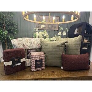BUNDLE DEAL Luxury Jeremiah Brent Queen Floral Bedding Bundle RARE